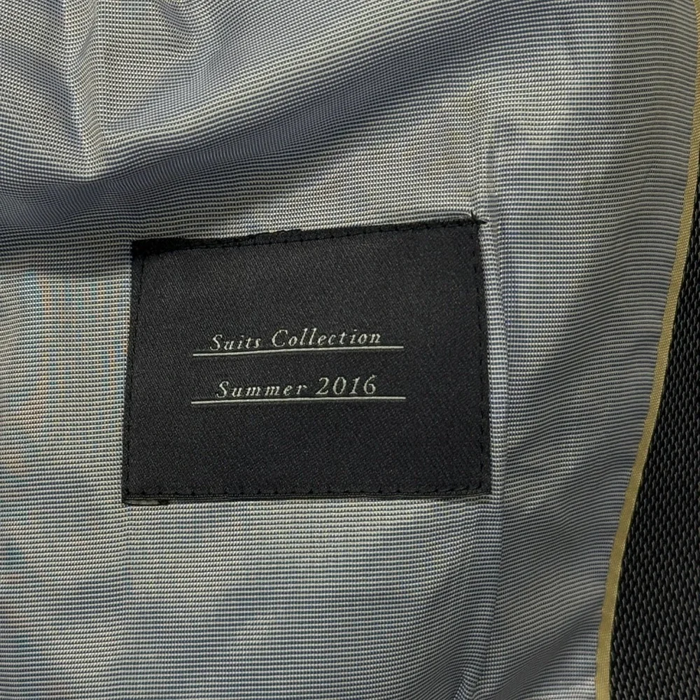 Zara Man Blue Textured Blazer‎ Suit Jacket Summer 2016 Collection 40 US NWT